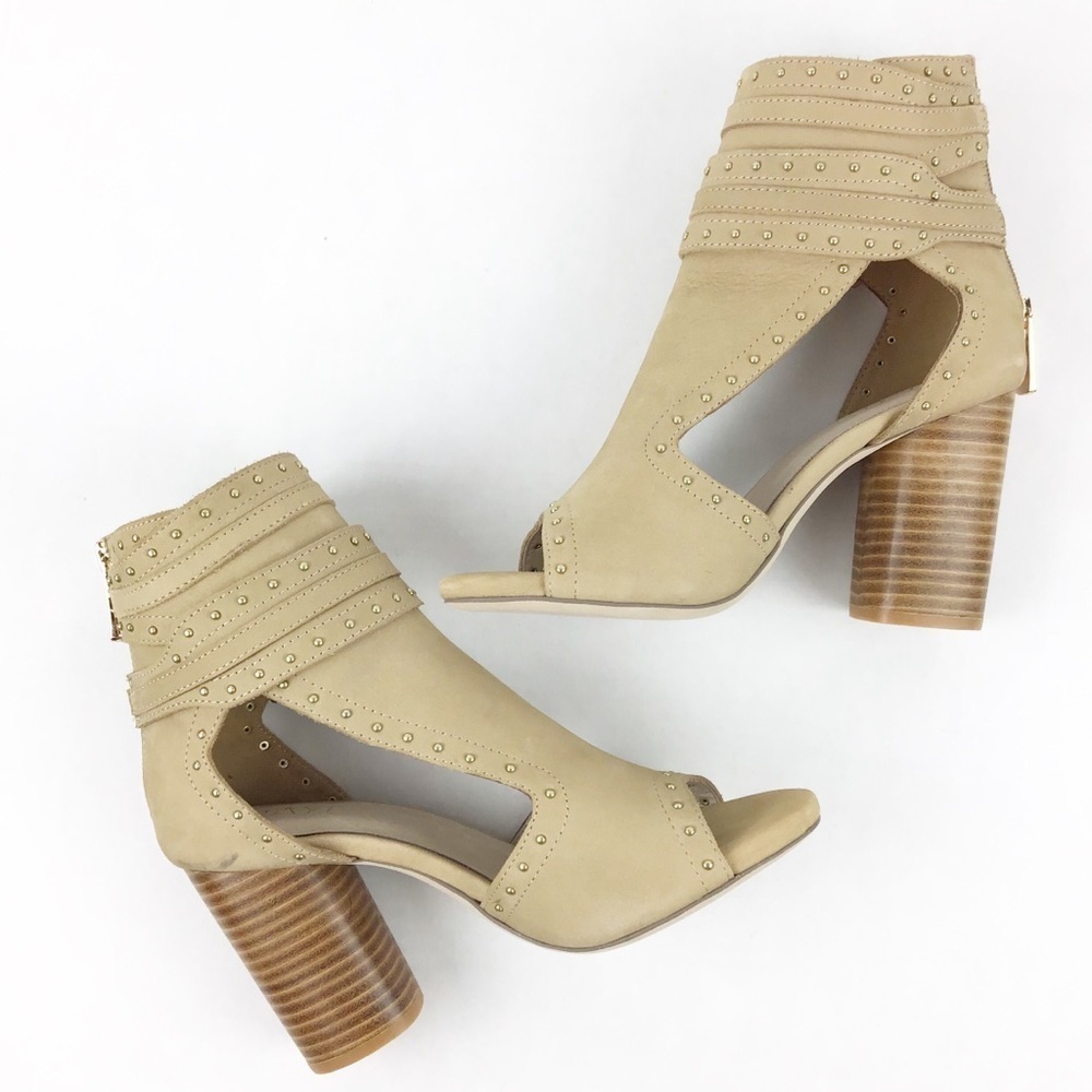 RAYE Matty Tan Open Toe Heel l Women’s 5.5